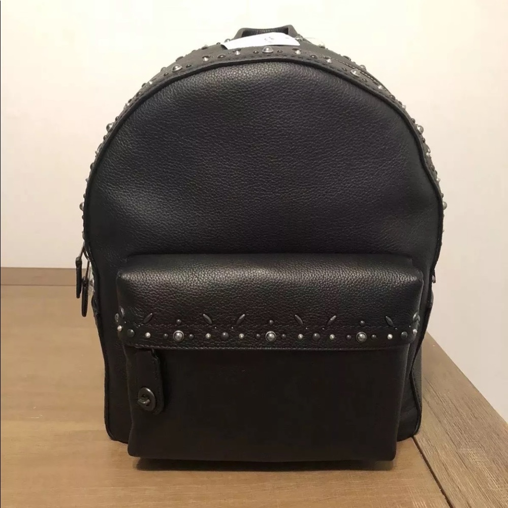 RARE COACH Campus Backpack Prairie Rivets